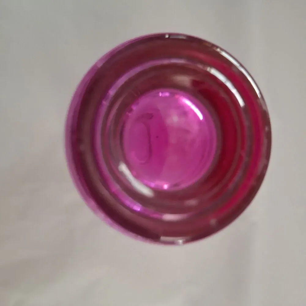 Los Cabos Mexico Delight Tall Shot Glass Mayan Style Sun Pink Tint Souvenir